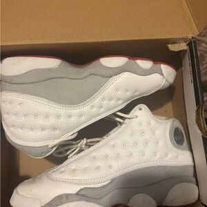 Jordan Air 13 Retro in White and True Red